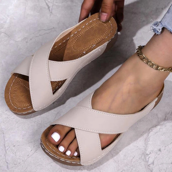 Summer Woman Shoes Sandals Open Toe Sandals Woman Slides Women Shoe Wedge Walking Shoes Outdoor Slipper Female Footwear